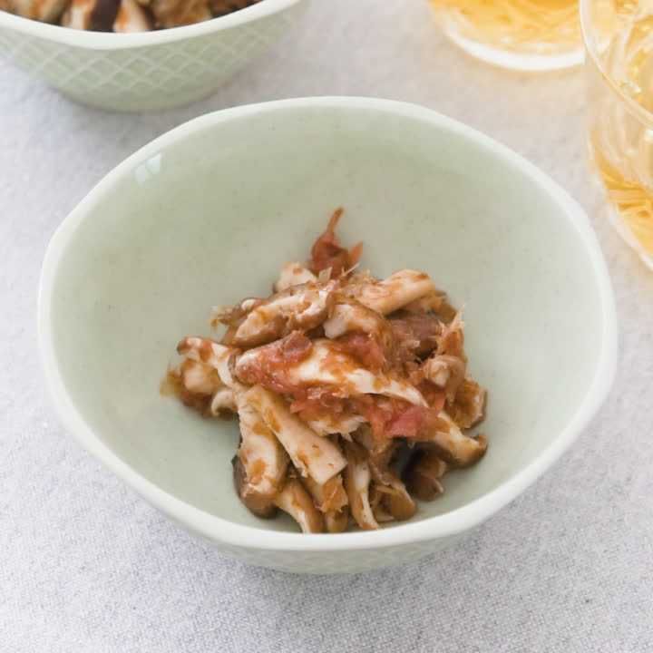 しいたけの梅おかかあえ