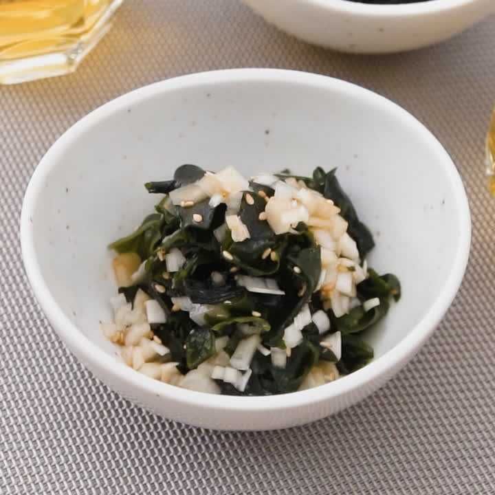 わかめのねぎポン酢あえ