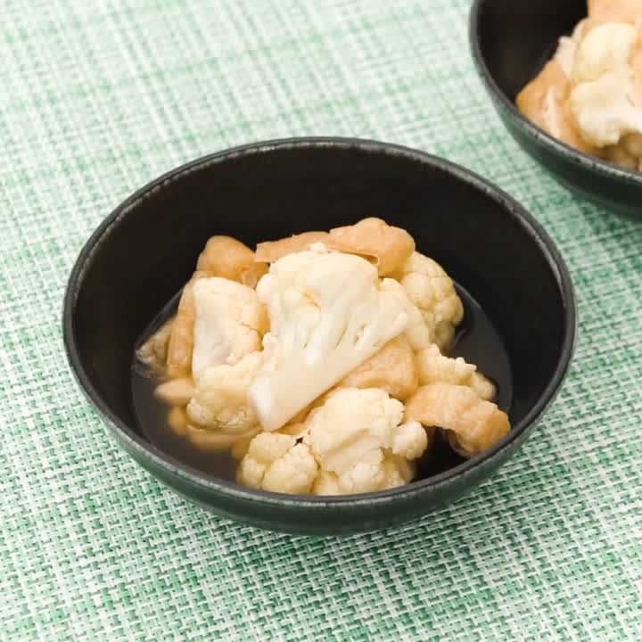 カリフラワーと油揚げの煮浸し