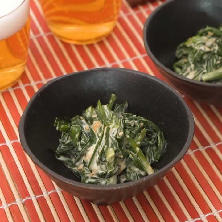 ニラのみそマヨあえ