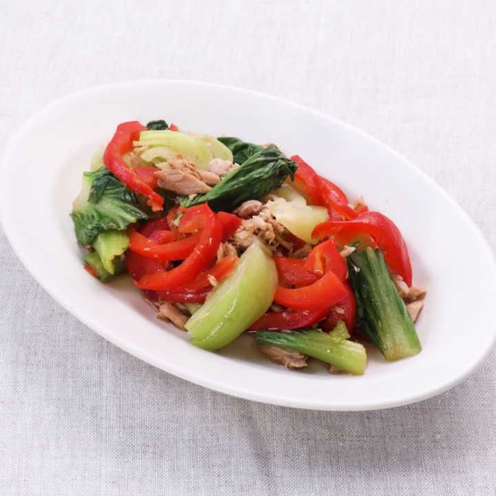 チンゲン菜のツナ和え