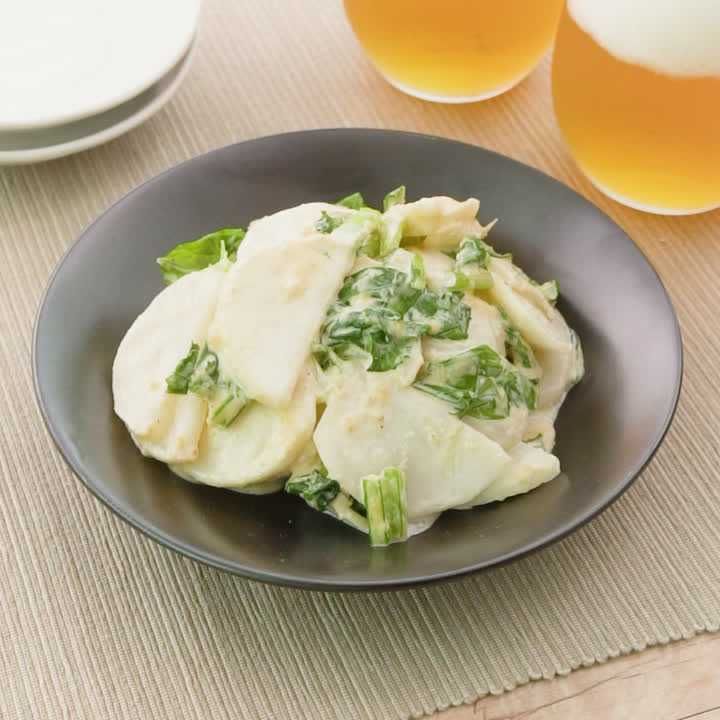 塩もみかぶのみそマヨあえ