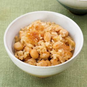 「大豆とねぎの炊き込みご飯」のレシピ動画