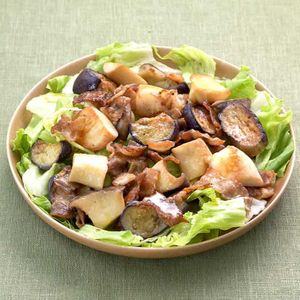 「豚肉とエリンギのホットサラダ」のレシピ動画