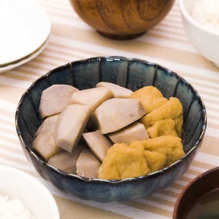 里芋と油揚げの含め煮
