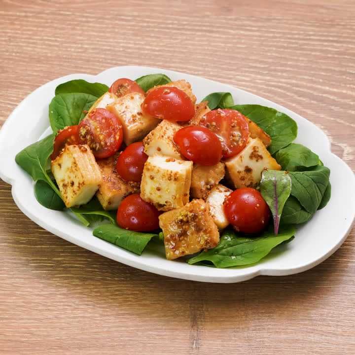 厚揚げとミニトマトのマリネ