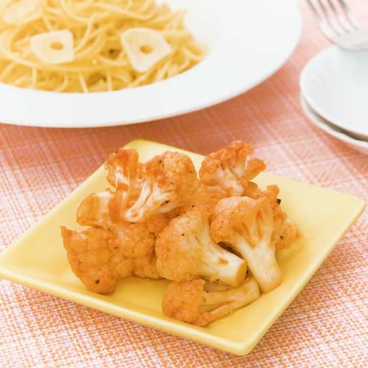 カリフラワーのケチャップ炒め