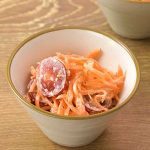 「にんじんとミニトマトのシーザー風」のレシピ動画
