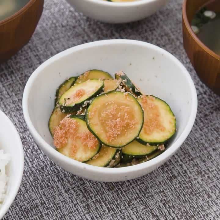 ズッキーニのたらこバター炒め