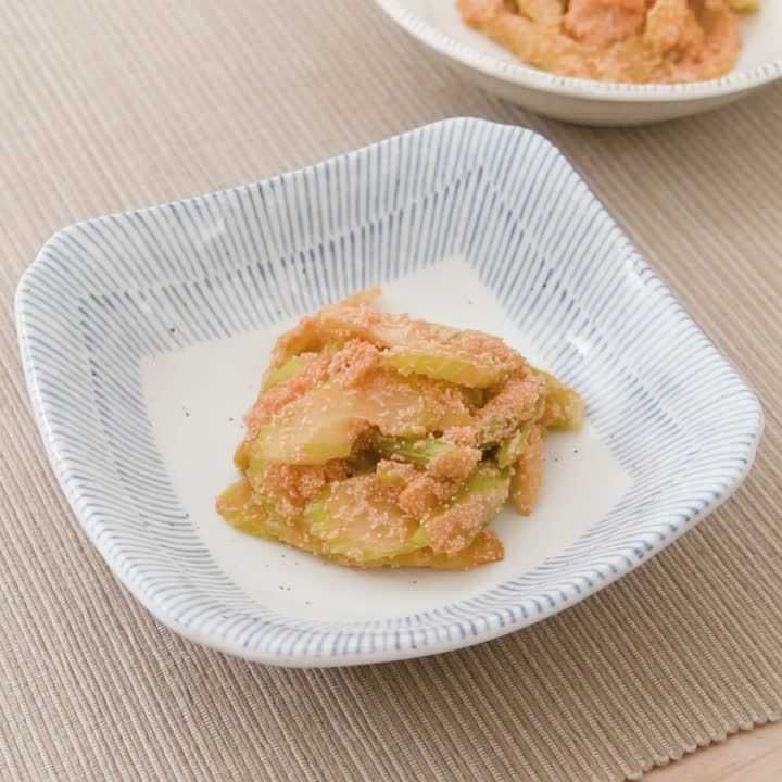 セロリのたらこバター炒め