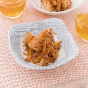 「たけのこのおかかバター炒め」のレシピ動画