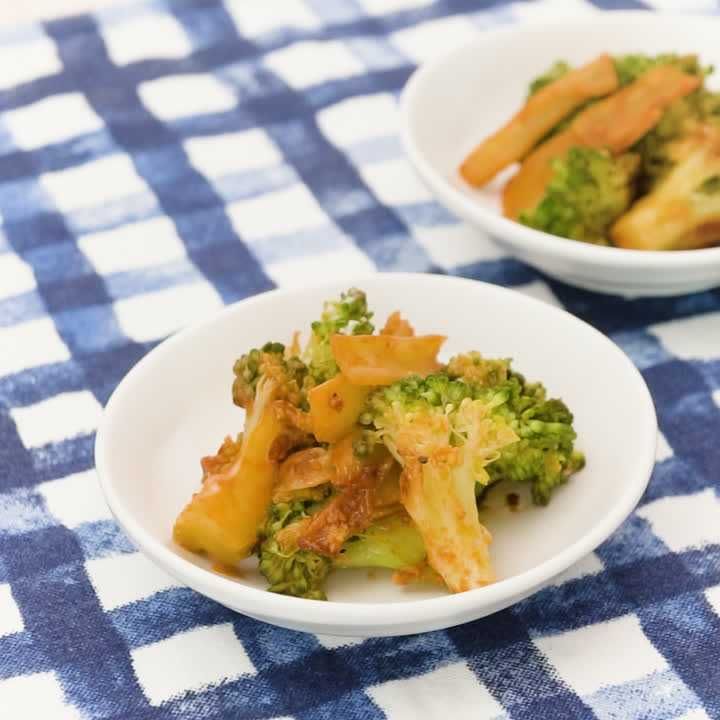 ブロッコリーのケチャップ炒め