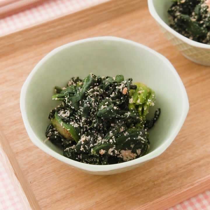 ほうれん草のたらこバター炒め