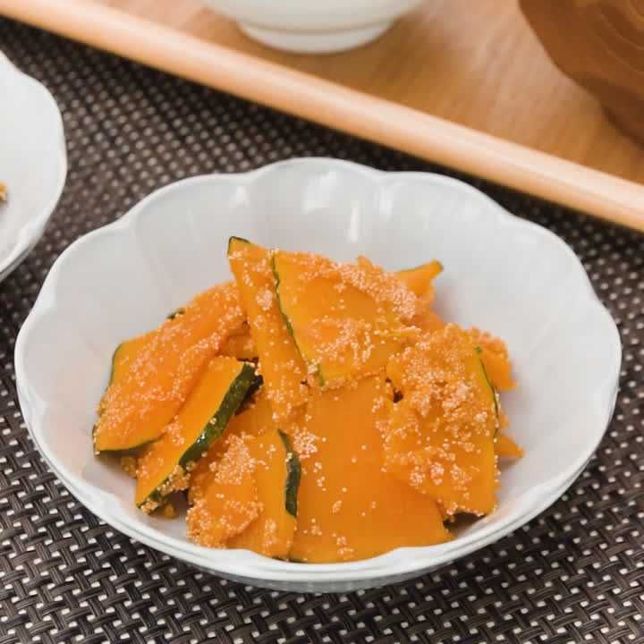 かぼちゃのたらこバター炒め