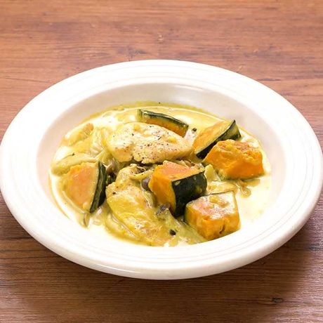 1週間使い切り献立 鶏とかぼちゃのカレークリーム煮のレシピ動画 作り方 Delish Kitchen