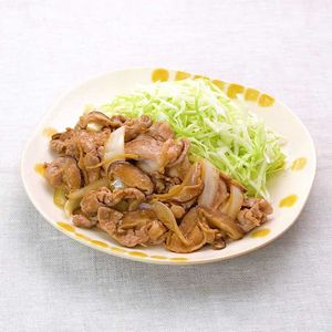 「豚肉ときのこの生姜炒め」のレシピ動画