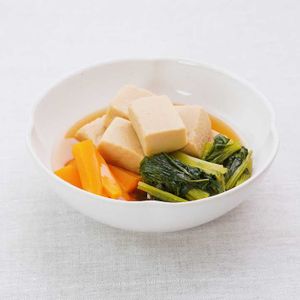「レンジ高野豆腐煮」のレシピ動画