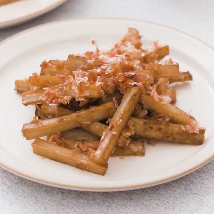 ごぼうのおかかバター炒め