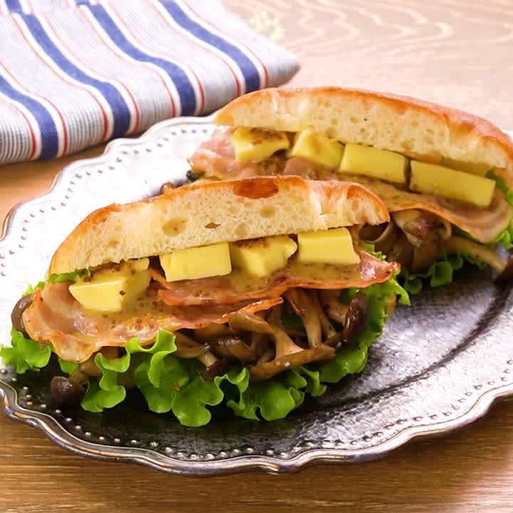 ボリューム満点！ フォカッチャサンドのレシピ動画・作り方 | デリッシュキッチン