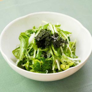 「水菜と大根のチョレギサラダ」のレシピ動画