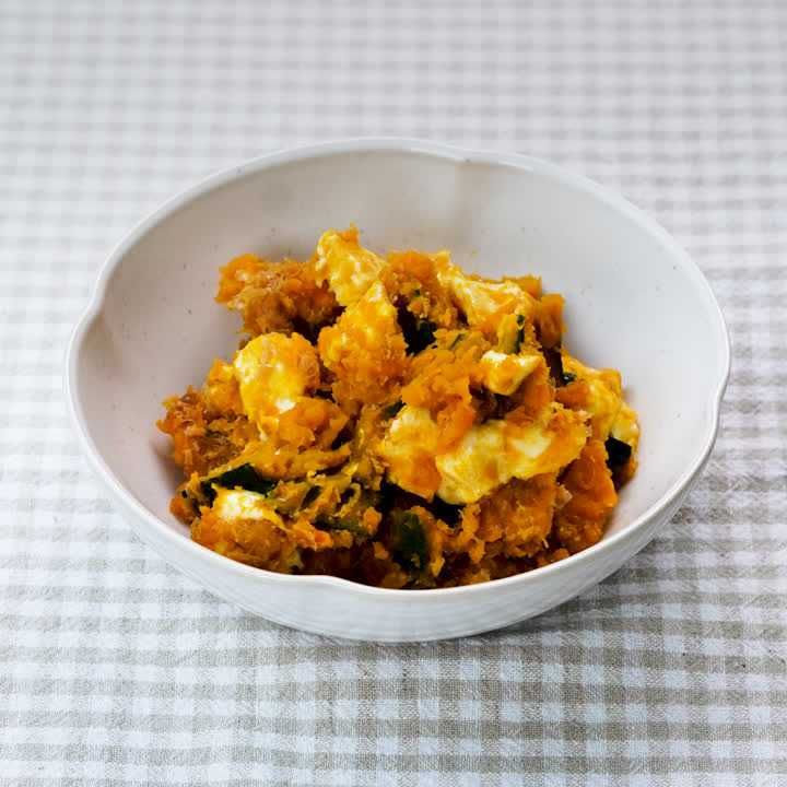 かぼちゃとチーズのおかかまぶし