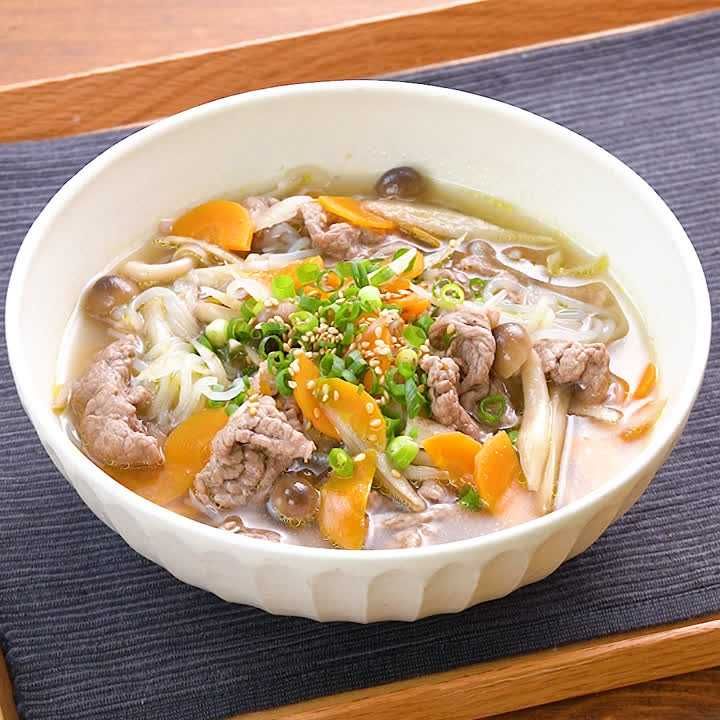 牛肉とごぼうのうま煮スープ