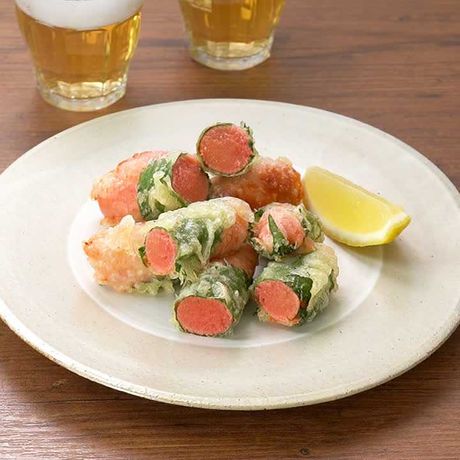 大葉が香る 明太子の天ぷらのレシピ動画 作り方 Delish Kitchen