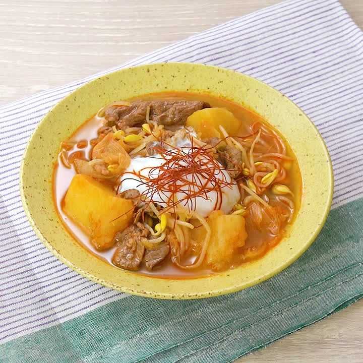 牛肉とじゃがいものユッケジャン風