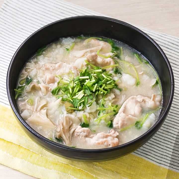 たたき長芋のとろとろスープ