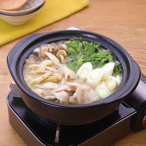 「豚ごぼう鍋」のレシピ動画
