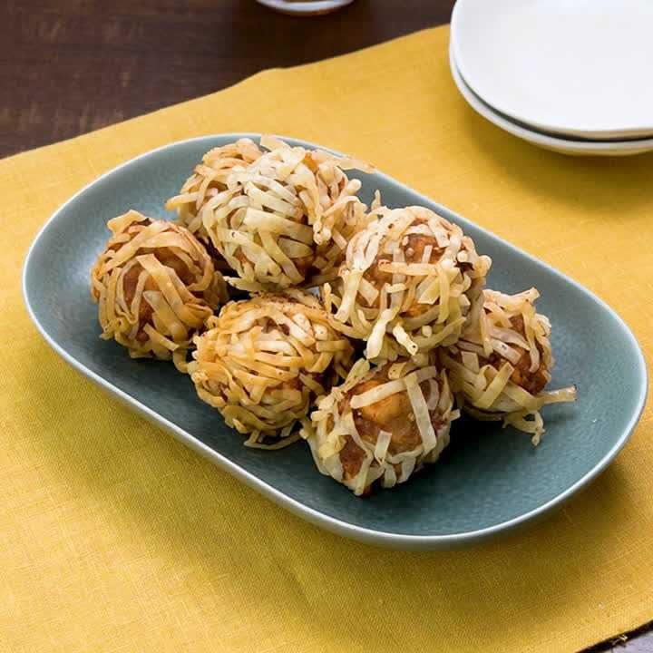 豚ひき肉とはんぺんの揚げボール