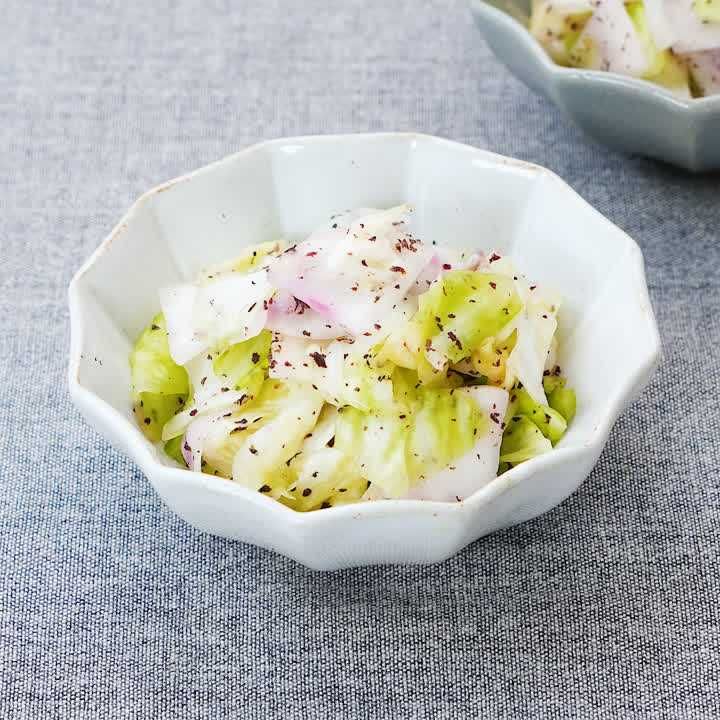 かぶとキャベツのしそ和え