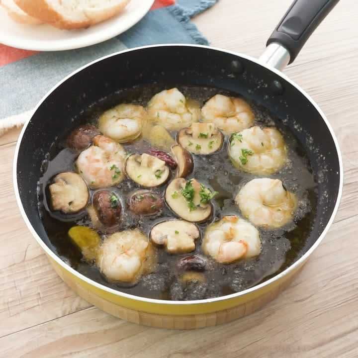 えびのフライパンアヒージョ