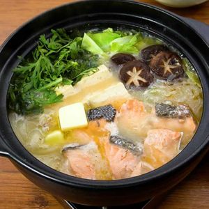 野菜たっぷり石狩鍋