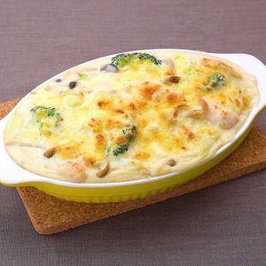 「ささみとネギの味噌もちグラタン」のレシピ動画