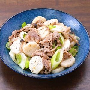 「牛肉と長芋の塩だれ炒め」のレシピ動画