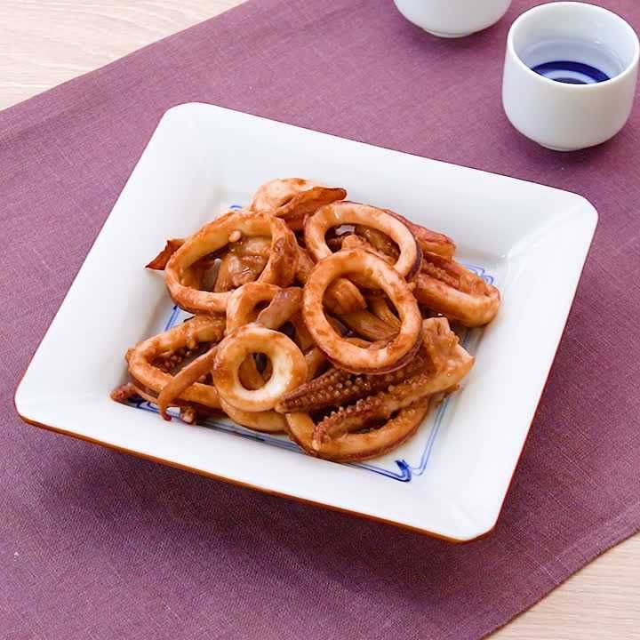 イカゴロの味噌炒め