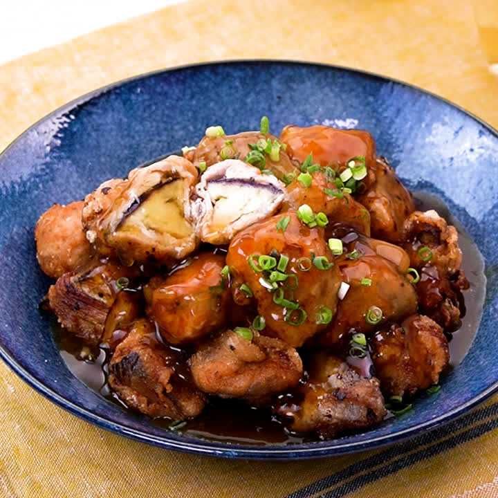 肉巻きなすの唐揚げ