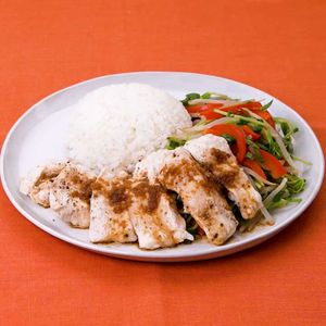 「レンジでカオマンガイ風プレート」のレシピ動画