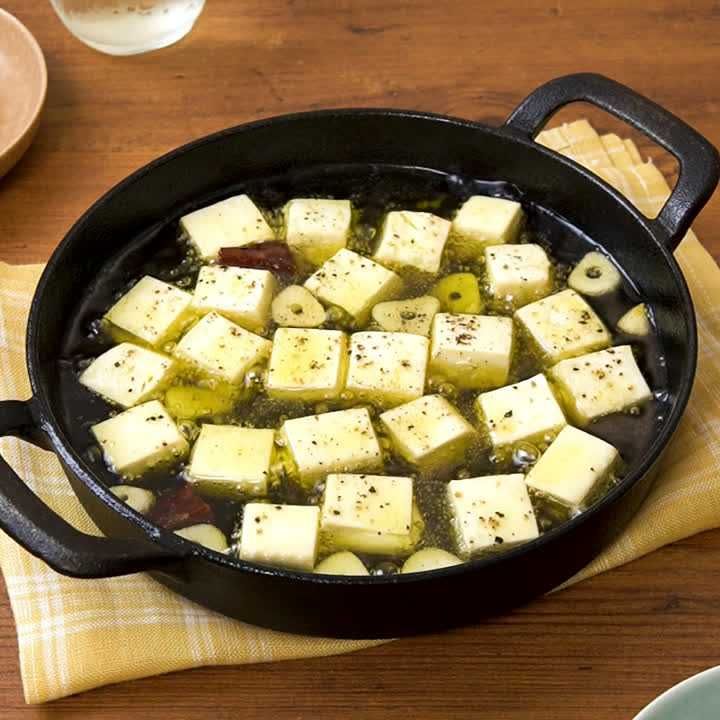 豆腐のアヒージョ