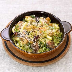 「サバ缶と白菜のカレーマヨ焼き」のレシピ動画
