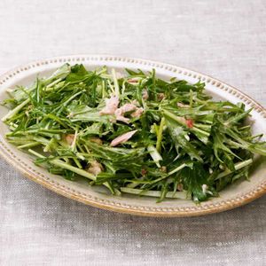 「ツナと水菜のピリ辛マヨ和え」のレシピ動画