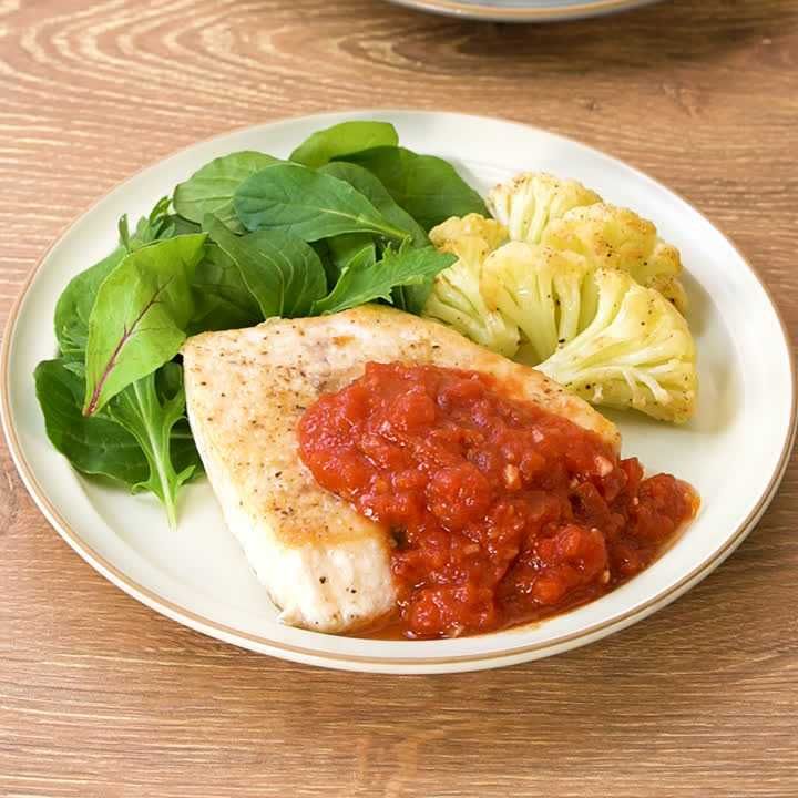 メカジキソテーのトマトソース