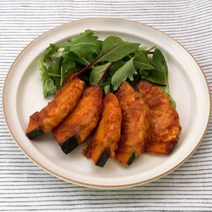 「かぼちゃの肉巻きケチャップソース」のレシピ動画