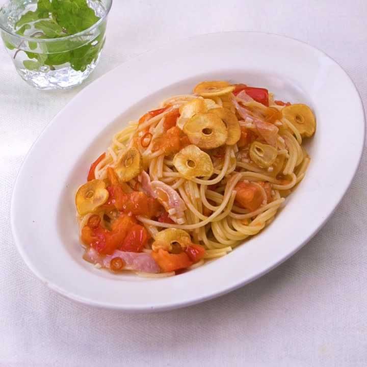 トマトのペペロンチーノ