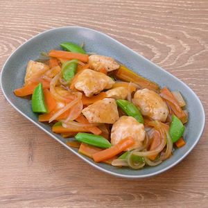 「ささみとスナップエンドウの旨煮」のレシピ動画