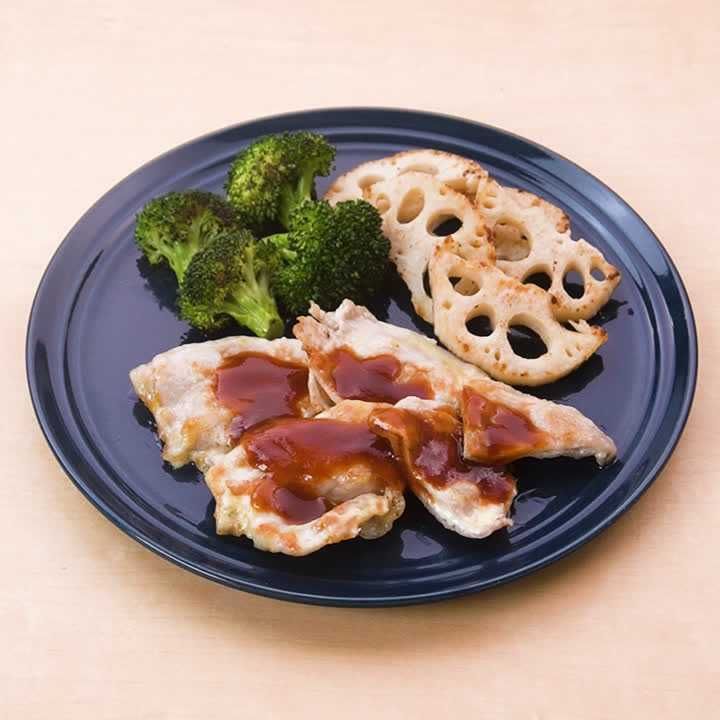 豚肉のチーズ焼きグリル野菜添え