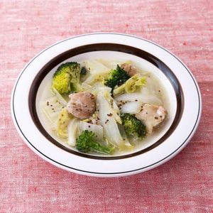 「鶏肉と白菜のマスタード煮」のレシピ動画