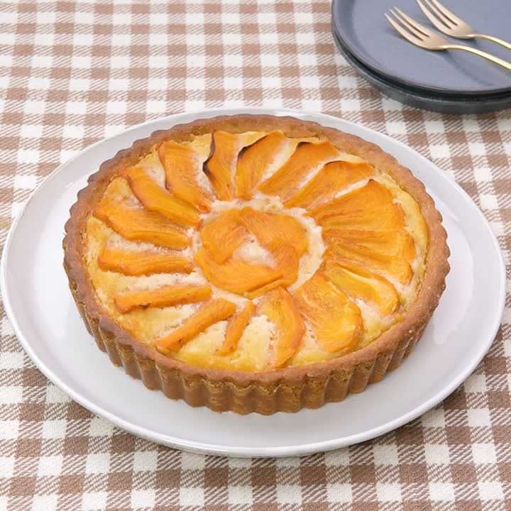 柿のアーモンドタルト
