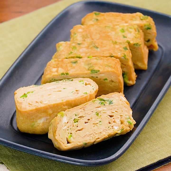 小ネギの卵焼き